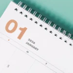 Image showing January 1st on a 2026 calendar