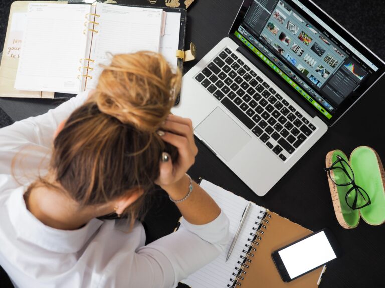 woman at computer