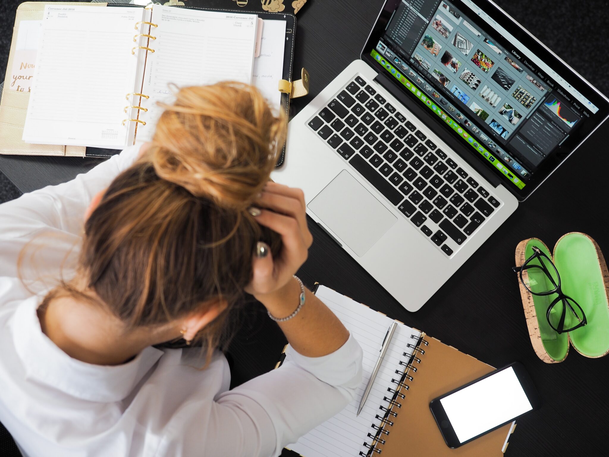woman at computer