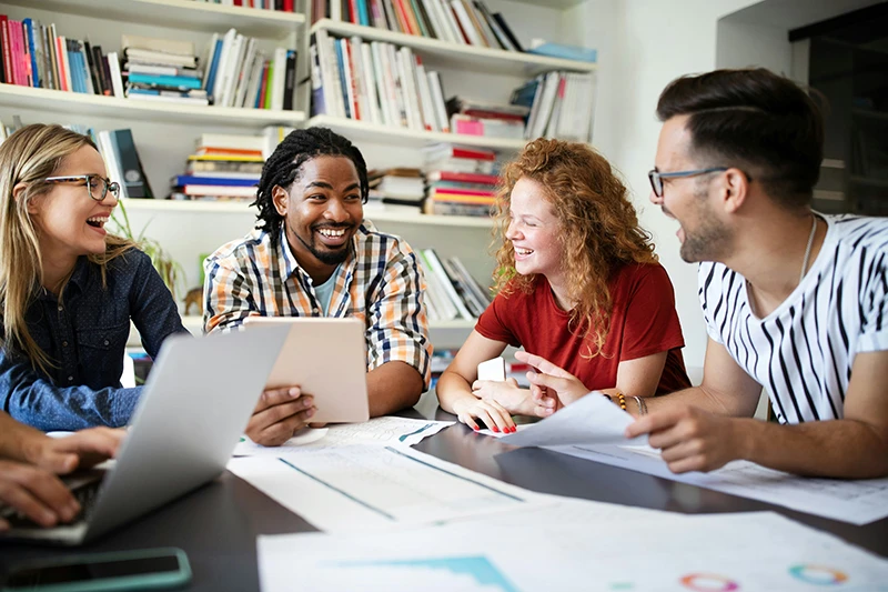 People working together in an office